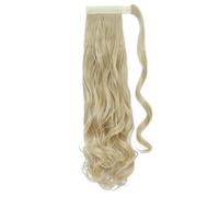 JIANBOHAIRS Extension for coda di cavallo, resistente al calore, ondulata, sintetica, avvolgente, for donna Daily Wear(18-613,18inches)