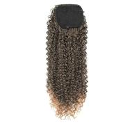 JIANBOHAIRS Extension for coda di cavallo riccia con coulisse for donne nere, code di cavallo sintetiche afro crespe, coda di cavallo soffice for uso quotidiano Daily Wear(T1/27,18inch)