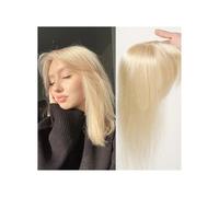 JIANBOHAIRS Hairs Toppers for Women Human Hair for Thinning Hair,Clip In Bangs Coverage 12 Inch Hairpieces for Thinning Hair(Blonde)
