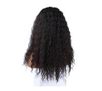 JIANBOHAIRS Parrucca frontale in pizzo sintetico riccia da 16 pollici con parrucche ricce e ondulate for uso quotidiano da parte delle donne for Thinning Hair(Dark brown)