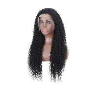 JIANBOHAIRS Parrucca senza colla 13x4 HD Parrucche frontali in pizzo Capelli umani Capelli mossi sciolti for Thinning Hair(28inch)