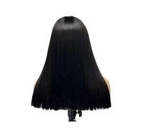 JIANBOHAIRS Parrucche con chiusura in pizzo HD 5x5, densità 200, parrucche lisce come l'osso for donne, capelli umani vergini non trattati 12A, colore naturale for Thinning Hair(22")