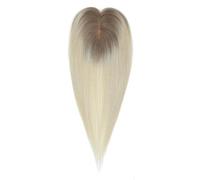 JIANBOHAIRS Toppers per capelli umani da 12 pollici per donne con capelli radi, dimensioni base 7x11 cm con 3 clip per capelli intrecciati (R8-1001)