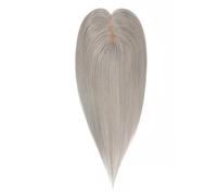 JIANBOHAIRS Toppers per capelli umani da 12 pollici per donne con capelli radi, dimensioni base 7x11 cm con 3 clip per capelli intrecciati