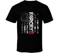 JIANBRAND Far Cry 5 T Shirt Farcry 5 Men's Shirt Black XL