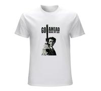 JIANBRAND Go Ahead Make My Day T-Shirt Clint Eastwood Dirty Harry Movie Punk Mens Tee Top White 3XL