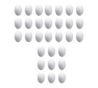 Jiangbered 50 Uova di Polistirolo Espanso Non Verniciate per Lavoretti di Pasqua, Ideali per Progetti Scolastici, Decorazioni Primaverili, Educazione Della Prima, 30 Pezzi 6 Cm