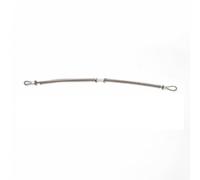 Jiangbered Cavo in Acciaio Inox 304 con Guaina a Molla Resistente Corrosione Cavo di con estremità Anello Durevole per Officine, 304 3MM X 600MM