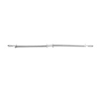 Jiangbered Cavo in Acciaio Inox 304 con Guaina a Molla Resistente Corrosione Cavo di con estremità Anello Durevole per Officine, 304 4MM X 500MM