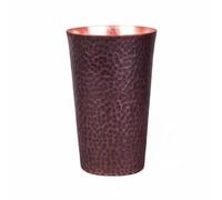 Jiangbered Cup Rame Martellato Bicchiere da Tè d'Autore con Presa Comoda E Funzionalità Multipla Adatta per Sake Uso Domestico Ufficio Incontri Sociali, Rame Retrò, L