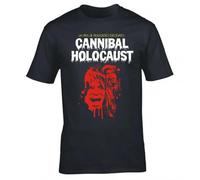 JIANGNANYAN GAHO Inspired by RUGGERO DEODATO Cannibal Holocaust Cult Movie T-Shirt M Black S