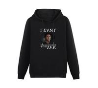 JIANGPANGUANLAN I Want Be Locked Down with Zak Bagans Adventures Men Hoodies Unisex Tee Black Pullover Sweatshirts XL