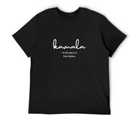 JIANGPANGUANLAN Kamala Harris Democrat Election Unisex T-Shirt Printed Tee Black Mens Top Shirt M