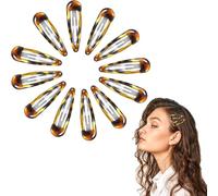 Jiangshaoshuai 12 fermagli per capelli in metallo, stile vintage, a forma di tartaruga, adatti per donne e ragazze, adatti a tutti i tipi di capelli