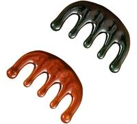 Jiangshaoshuai Pettine portatile per raschiare il cuoio capelluto, comodo massaggiatore portatile, utilizzato per la cura della testa, terapia rilassante, trattamento acupoint