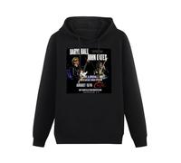 JiangXiaoYu Daryl Hall & John Oates Men Hoodies Unisex Tee Black Pullover Sweatshirts L