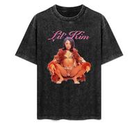 JiangXiaoYu Lil Kim Hip Hop Rapper T-Shirt Unisex Black Tee L