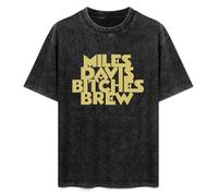 JiangXiaoYu Miles Davis Bitches Brew Free Jazz Rare Vinyl T-Shirt Unisex Black Tee M