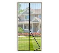 JIANJIAO Zanzariera Magnetica per Porte 120X220cm, Zanzariera Porta Tenda Chiusura Automatica Traspirante Zanzariere Anti Zanzare Insetti, per Porta Finestra Balcone Soggiorno,Nero1