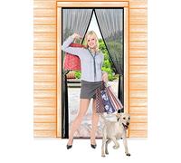 JIANJIAO Zanzariera Magnetica per Porte 70x200cm, Zanzariera Porta Tenda Chiusura Automatica Traspirante Zanzariere Anti Zanzare Insetti, per Porta Finestra Balcone Soggiorno,Nero