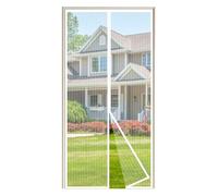 JIANJIAO Zanzariera Magnetica per Porte 95x220cm, Zanzariera Porta Tenda Chiusura Automatica Traspirante Zanzariere Anti Zanzare Insetti, per Porta Finestra Balcone Soggiorno,Bianco