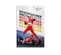 JIANJIE Michael Schumacher Greatest Racer Art Poster Inspirational Autograph Poster Stampa su tela Poster Wall Paint Art P