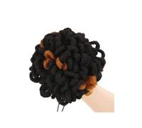 jianjunchaling Nodo sintetico per capelli afro-chignon, coda di cavallo con coulisse, chignon, extension per capelli sintetici, ponytail for women girls(Brown)