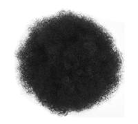 jianjunchaling Pantaloncini Kinky Curly Hair Bun 8 '' Afro Puff Drawstring Ponytail Hair Extension sintetiche Afro Curly Buns per donne nere Hairpiece Hair Ponytail for Women Girls(Jet Black)