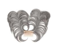 jianjunchaling Posticcio sintetico in crocchia con pettine laterale e clip in crocchia naturale, liscio, versatile e regolabile, per capelli da donna per donne (Licorice Twist)