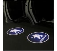 JianJunSuper 2 Pezzi Auto Benvenuto Lampada per Peugeot 3008 GT Line 2019-2024,Proiettore Logo Luce Portiera Auto Luci di Benvenuto Accessori Decorazione