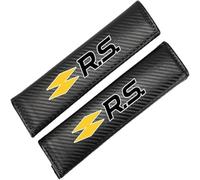 JianJunSuper 2 Pezzi Coperture Protezione Cinture Sicurezza Auto per RS Line Clio Megane Scenic,Comfort Morbido Seats Belt Padding Covers Interni Auto Accessori