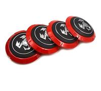 JianJunSuper 4 Pezzi Auto Coprimozzi per Abarth 133mm,Coprimozzo Impermeabile Antipolvere Parti Accessori Ruote