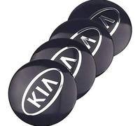 JianJunSuper 4 Pezzi Auto Coprimozzi per KIA Cerato Sportage R K2 K3 K5,Coprimozzo Impermeabile Antipolvere Parti Accessori Ruote