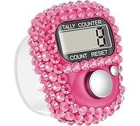 JIANSHUILIAN Contatore elettronico per dita, clicker digitale portatile con display ripristinabile, mini contatore per golf, atletica e campo, accessori per conteggio sport/aula/palestra