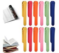 JIANTA 12 Pezzi Segnalibro Automatico, Segnalibri in Silicone per la Lettura, Segnalibri per Donne, Accessori per Libri Colorati per Amanti della Lettura