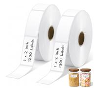 JIANTA 2400 Etichette Autoadesive Indirizzi, Impermeabili 25x50mm | Etichette Vuote e Scrivibili per Congelatore, Spedizioni, Archiviazione e Organizzazione Domestica