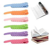 JIANTA 6 Pezzi Segnalibri Automatici, Segnalibri in Silicone per la Lettura, Segnalibri con Clip, Accessori Colorati per Libri per gli Amanti della Lettura