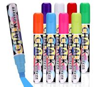 JIANTA Pennarelli a Gesso Liquido, 8 Colori Punta Jumbo 10mm