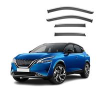 JIANXKILB 4 Pezzi Deflettori d'Aria Antiturbo per Nissan Qashqai MK3-J12 2023 2024, Deflettore Auto Deflettori Aria Antivento Antipioggia Accessori