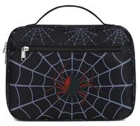 JIANYA Custodia per Bibbia per ragazzi e bambini, borsa per la Bibbia per bambini con manico e tasca con cerniera, ragno, nero