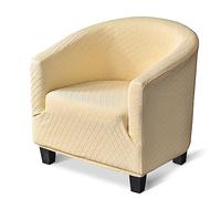 jianyana Copripoltrona da Cocktail Chesterfield 1 Posto Copridivano Stampati, Fodere Copripoltrona Universale, Elasticizzato Antiscivolo Coprisedia 1-Pezzo per Soggiorno Hotel Camera, giallo