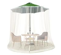 Jianyana Zanzariera per Ombrellone da Giardino 4m*2.4m Anti Insetti per Esterni Gazebo Progettata per Ombrelloni da Viaggio