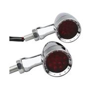JIANYISR Indicatori di direzione Compatibile Con Harley Per Davidson XL Sportster 1200 883 Iron Motorcycle Bullet Red Amber Freno Indicatore Direzione Fanale Posteriore(CX-TSL-17-CH)