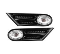 JIANYISR Luci Posteriori Coppia Luce Di Posizione Laterale Indicatore Direzione Lampeggiante Per R56 R57 Indicatori Ripetitore 63137260202(Clear)