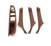 JIANYISR Maniglie Interne 4PCS LHD Interni Sinistra Destra Maniglia della Porta Kit per 5 Serie F10 F11 520i 523i 525i 528i 530i 51417225867 51417225865(LHD Brown Set)