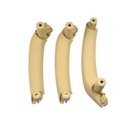 JIANYISR Maniglie Interne Guida A Sinistra/Guida A Destra per X3 X4 F25 F26 2011-2016 2017 Set Completo Rivestimento Pannello Maniglia della Porta Interna 51417250307 51419209213(LHD Beige 3pcs)