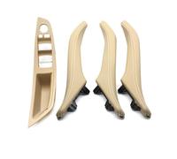 JIANYISR Maniglie Interne LHD Interni Auto Maniglia della Porta di Montaggio della Copertura 4PCS Set per Serie 5 F10 F11 520d 523i 525i 528i 530i 535i 540i(Model A Beige)