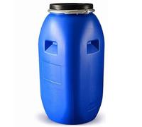 JIAOCKJIAO Botte a collo largo blu con coperchio, tanica acqua for spedizione e stoccaggio, anello di chiusura del fusto del fusto aperto, tanica acqua for il ristorante della fabbrica domestica(100L)