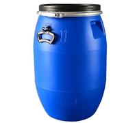 JIAOCKJIAO Botte a collo largo blu con coperchio, tanica acqua for spedizione e stoccaggio, anello di chiusura del fusto del fusto aperto, tanica acqua for il ristorante della fabbrica domestica(30L)