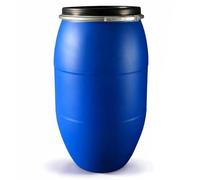 JIAOCKJIAO Botte a collo largo blu con coperchio, tanica acqua for spedizione e stoccaggio, anello di chiusura del fusto del fusto aperto, tanica acqua for il ristorante della fabbrica domestica(120L)